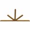 Ekena Millwork Saratoga Rough Sawn Timber Gable Bracket, Western Red Cedar, 96"W x 52"H x 2"D x 4"F, 13/12 Pitch GBW096X52X0204SAR00RWR - alternate 4